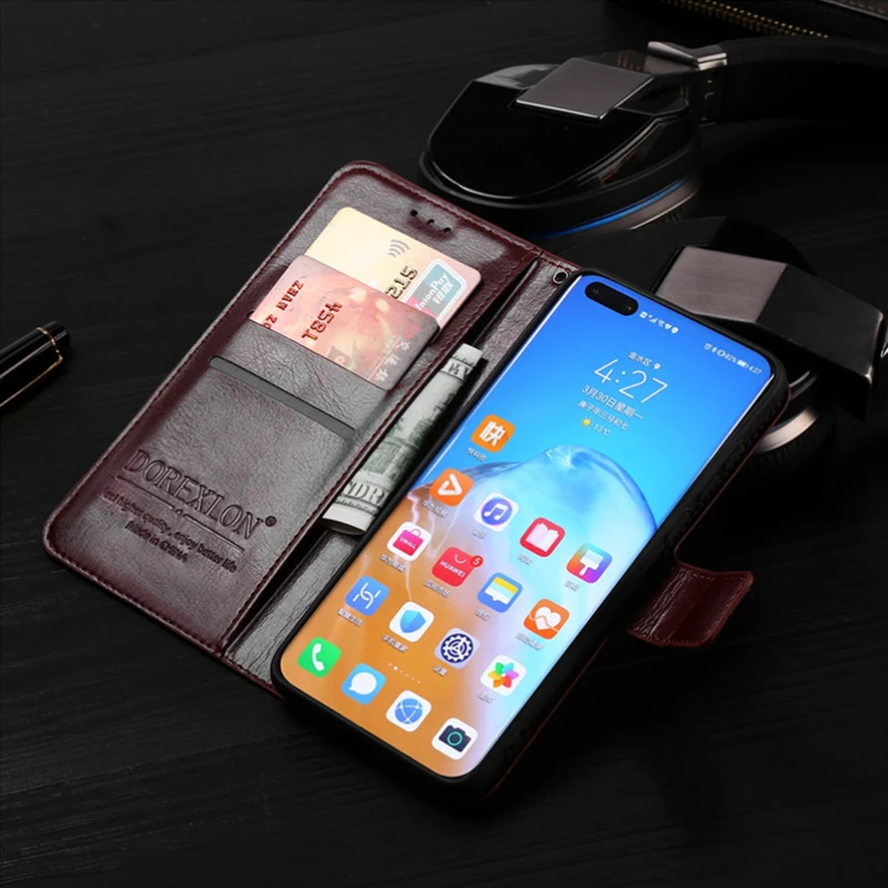 Кожаный чехол для телефона LG Magna H502 H502F H520N C90 G4 mini G4C H525N откидной Чехол-бумажник из