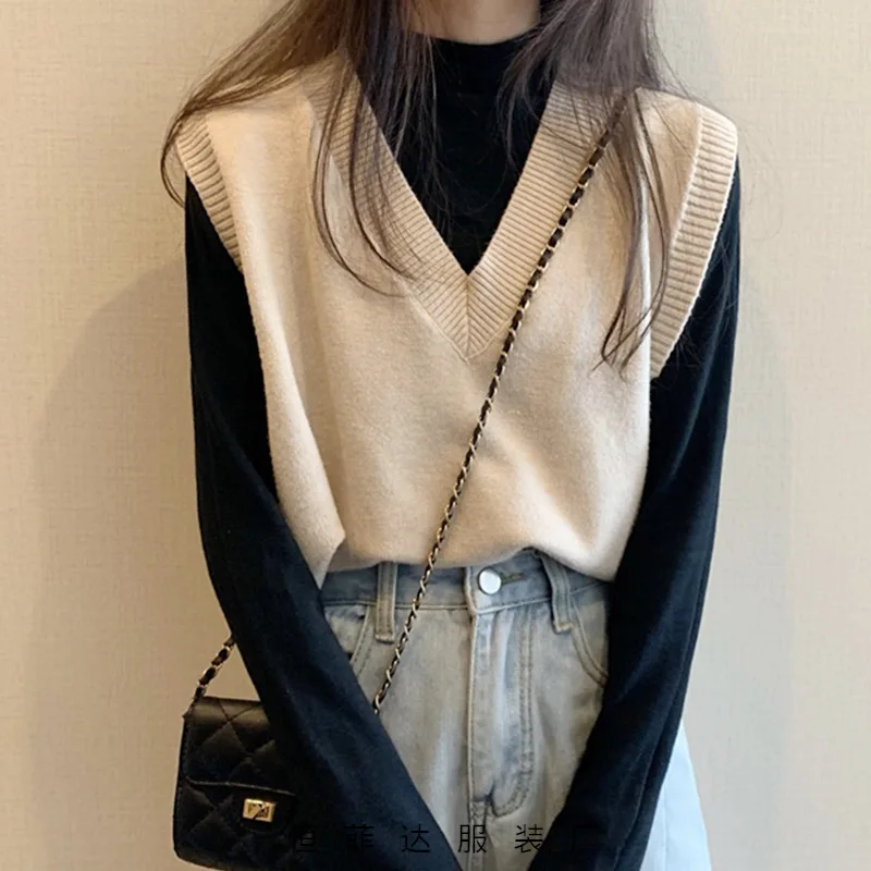 SuperAen Knitted Little Waistcoat for Women Spring and Autumn 2021 Solid Casual Sweater Vest
SuperAen Knitted Little Waistcoat for Women Spring and Autumn 2021 Solid Casual Sweater Vest