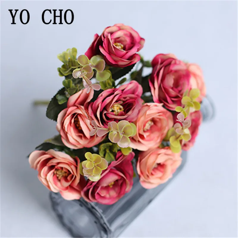 5 Forks 10 Heads Small Rose Artificial Flower Bouquet Fake Flowers Rose For Wedding Bride Bouquet Home Table Bedside Decor Flore
5 Forks 10 Heads Small Rose Artificial Flower Bouquet Fake Flowers Rose For Wedding Bride Bouquet Home Table Bedside Decor Flore