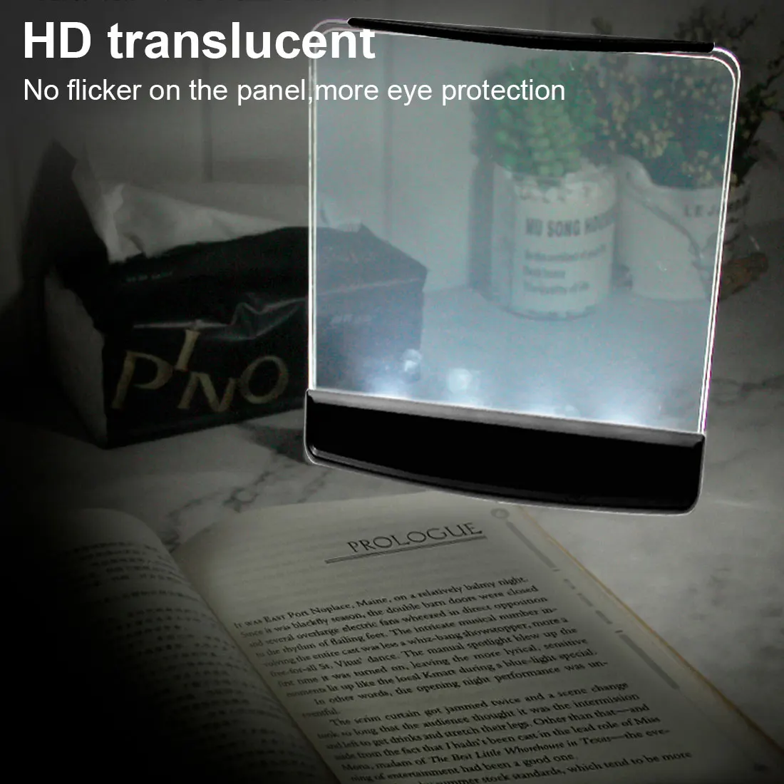LED Book Light Reading Night Light Portable Travel Dormitory Desk Lamp Creative Flat Plate Home Indoor Kid Bedroom Read Gadgets 
LED Book Light Reading Night Light Portable Travel Dormitory Desk Lamp Creative Flat Plate Home Indoor Kid Bedroom Read Gadgets
