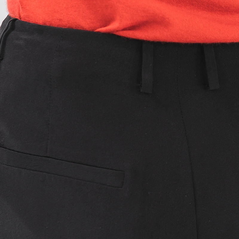 VOA Silk Crepe De Chine Black Mid-waist Zipper Pouch Yuk Grams of Pleated Business Spell Able Simple Wild Harem Pants Women K9
VOA Silk Crepe De Chine Black Mid-waist Zipper Pouch Yuk Grams of Pleated Business Spell Able Simple Wild Harem Pants Women K9