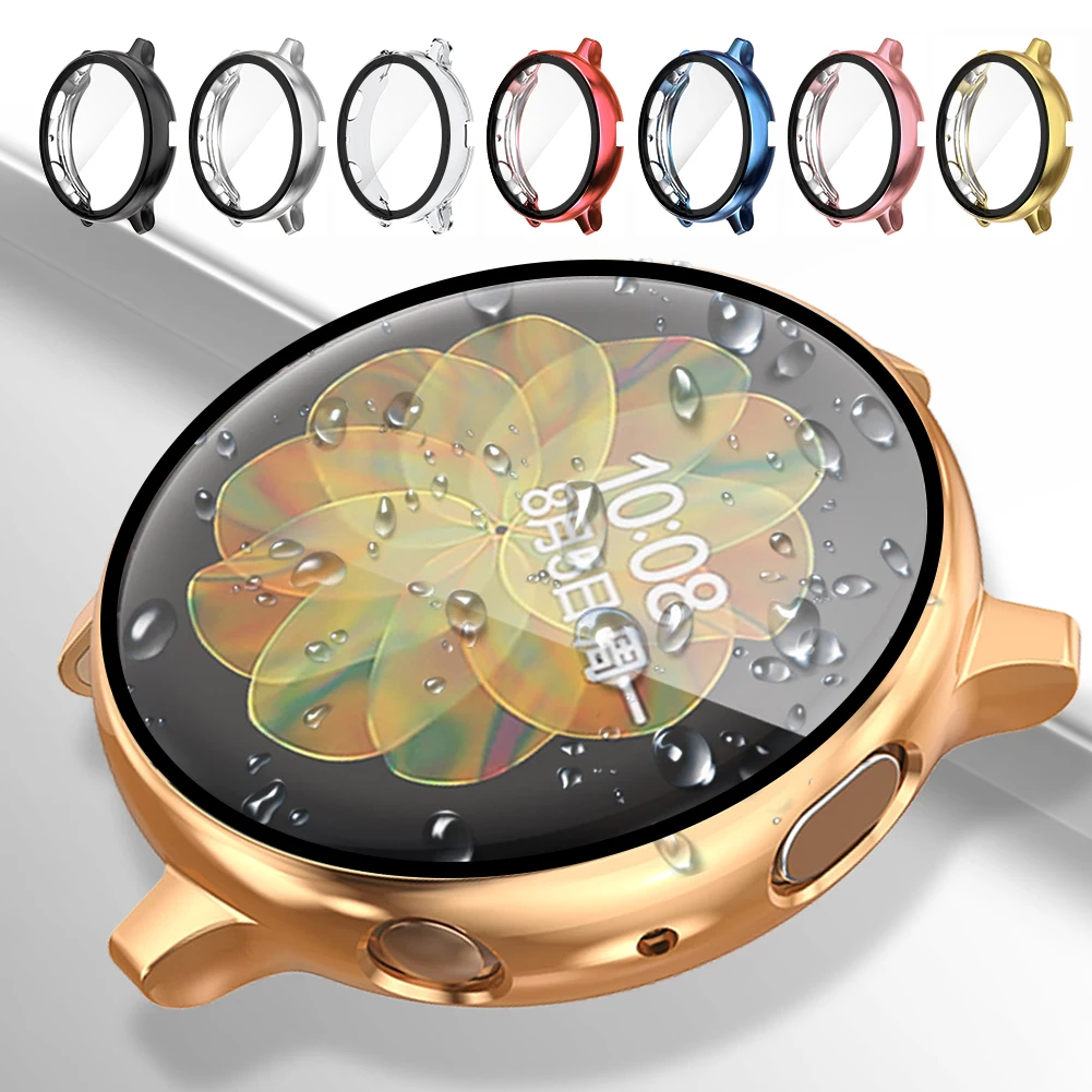 Закаленное стекло с полным покрытием для защиты экрана, чехол для Samsung Galaxy Watch Active 2 40 мм 44 мм, аксессуары для защиты бампера
Закаленное стекло с полным покрытием для защиты экрана, чехол для Samsung Galaxy Watch Active 2 40 мм 44 мм, аксессуары для защиты бампера