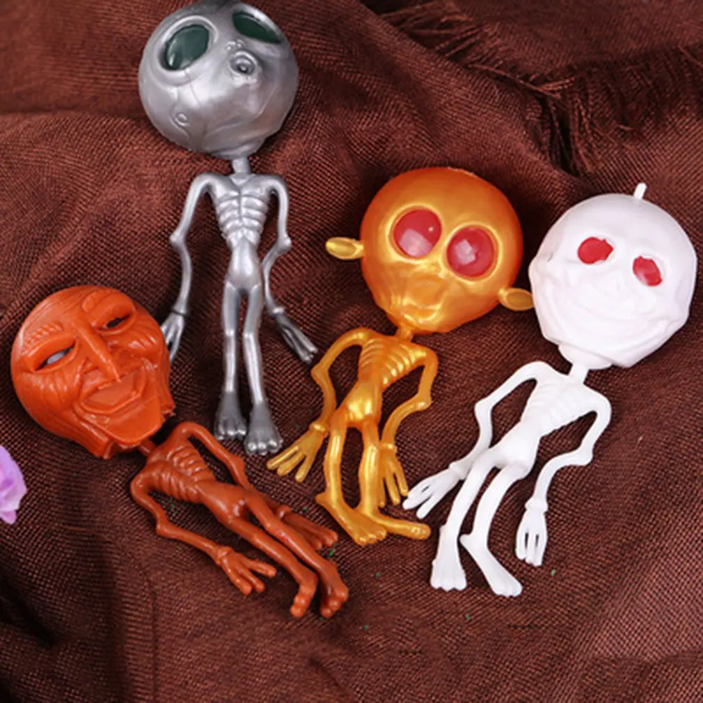 Смешной дизайн вентиляционная игрушка светящийся череп инопланетянин мяч