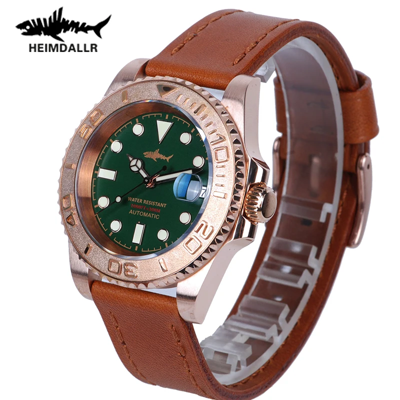 HEIMDALLR Men's Dive Bronze Watch Sapphire Crystal Luminous 30Bar Water Resistance NH35A Automatic Mechanical Diving Watches
HEIMDALLR Men's Dive Bronze Watch Sapphire Crystal Luminous 30Bar Water Resistance NH35A Automatic Mechanical Diving Watches