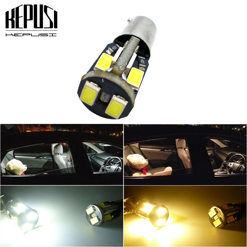 1x No Error Ba9s T4W 64111 Led Lamp 5630 SMD 12V Car Instrument Parking Marker LED Lights Bulb Warm White Canbus
1x No Error Ba9s T4W 64111 Led Lamp 5630 SMD 12V Car Instrument Parking Marker LED Lights Bulb Warm White Canbus