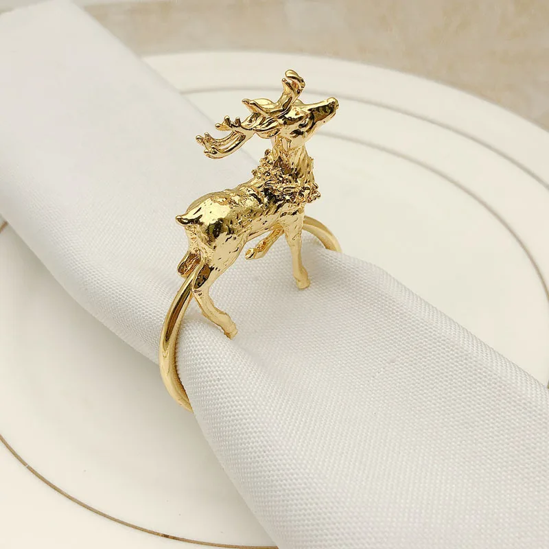 24pcs/lot New Christmas Fawn Napkin Ring Gold Silver Napkin Ring Metal Napkin Buckle Suitable For Wedding Holiday Party Supplies
24pcs/lot New Christmas Fawn Napkin Ring Gold Silver Napkin Ring Metal Napkin Buckle Suitable For Wedding Holiday Party Supplies