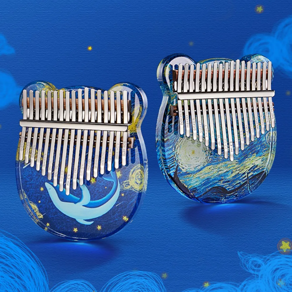 17 Keys Kalimba Finger Piano Whale/Starry Pattern With Bag Tuning Hammer Transparent Acrylic Kalimba Children Christmas Gift
17 Keys Kalimba Finger Piano Whale/Starry Pattern With Bag Tuning Hammer Transparent Acrylic Kalimba Children Christmas Gift