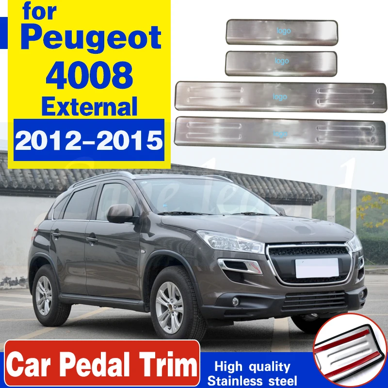 Автомобильный Стайлинг, Высококачественная накладка из нержавеющей стали/внешний дверной порог для Peugeot 4008 2012-2015, автомобильные аксессуары
Автомобильный Стайлинг, Высококачественная накладка из нержавеющей стали/внешний дверной порог для Peugeot 4008 2012-2015, автомобильные аксессуары