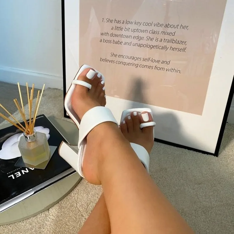 Women's Sexy Sandals Ladies Slippers Summer High Heels Fashion Ladies Square Toe Female Slip On Woman Pu Leather Casual Shoes
Women's Sexy Sandals Ladies Slippers Summer High Heels Fashion Ladies Square Toe Female Slip On Woman Pu Leather Casual Shoes