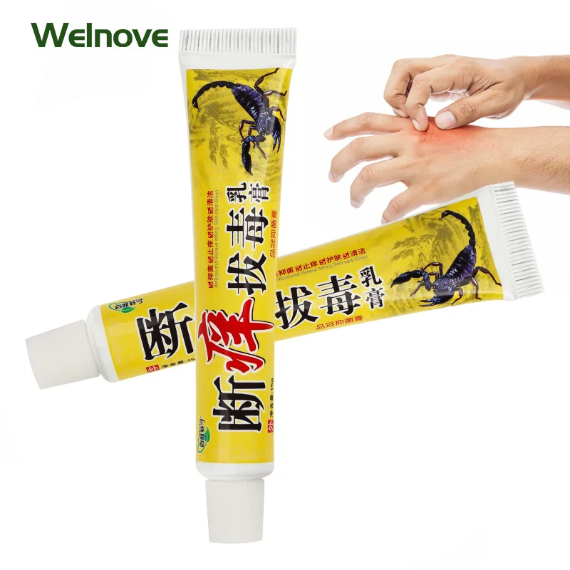 1Pc 15g Scorpion Venom Antipruritic Psoriasis Eczema Cream Dermatitis Bedsore Ointments Antibacterial Psoriasis Cream Skin Care
1Pc 15g Scorpion Venom Antipruritic Psoriasis Eczema Cream Dermatitis Bedsore Ointments Antibacterial Psoriasis Cream Skin Care