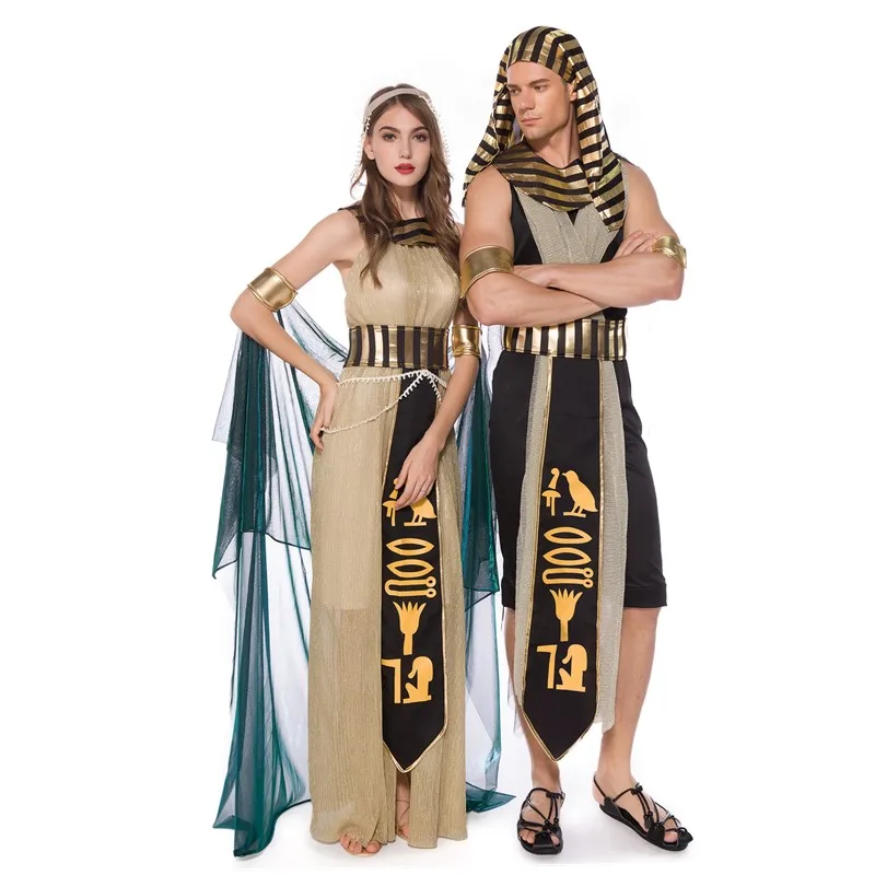 Adult Ancient Egypt Egyptian Pharaoh King Empress Cleopatra Queen Costume Halloween Party Medieval Couples Cosplay Dress
Adult Ancient Egypt Egyptian Pharaoh King Empress Cleopatra Queen Costume Halloween Party Medieval Couples Cosplay Dress