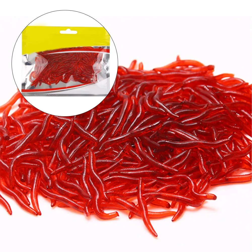 100pcs/pack Fishing Bait Lifelike Fishy Smell Red Worms Soft Bait Simulation Earthworm Silicone Soft Lure Fishing Tackle
100pcs/pack Fishing Bait Lifelike Fishy Smell Red Worms Soft Bait Simulation Earthworm Silicone Soft Lure Fishing Tackle
