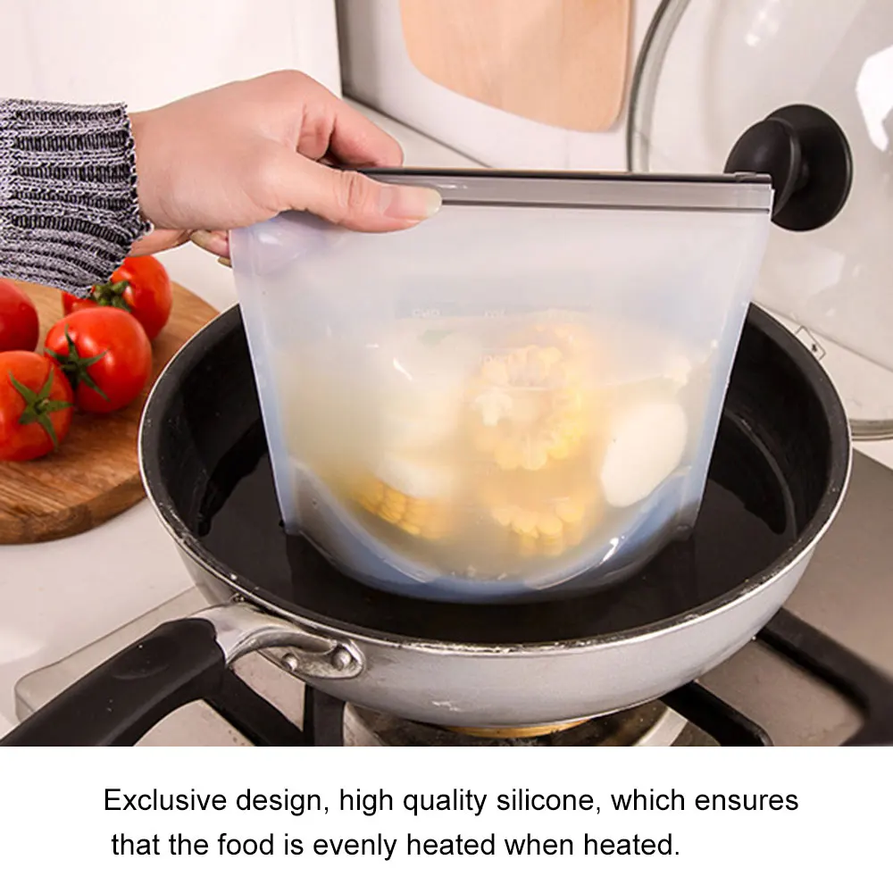 4pcs Reusable Snack Bag Zero Waste Silicone Food Storage Bags Ziplock Leak-Proof Sandwich Fruit Packing Kitchen Food Container
4pcs Reusable Snack Bag Zero Waste Silicone Food Storage Bags Ziplock Leak-Proof Sandwich Fruit Packing Kitchen Food Container