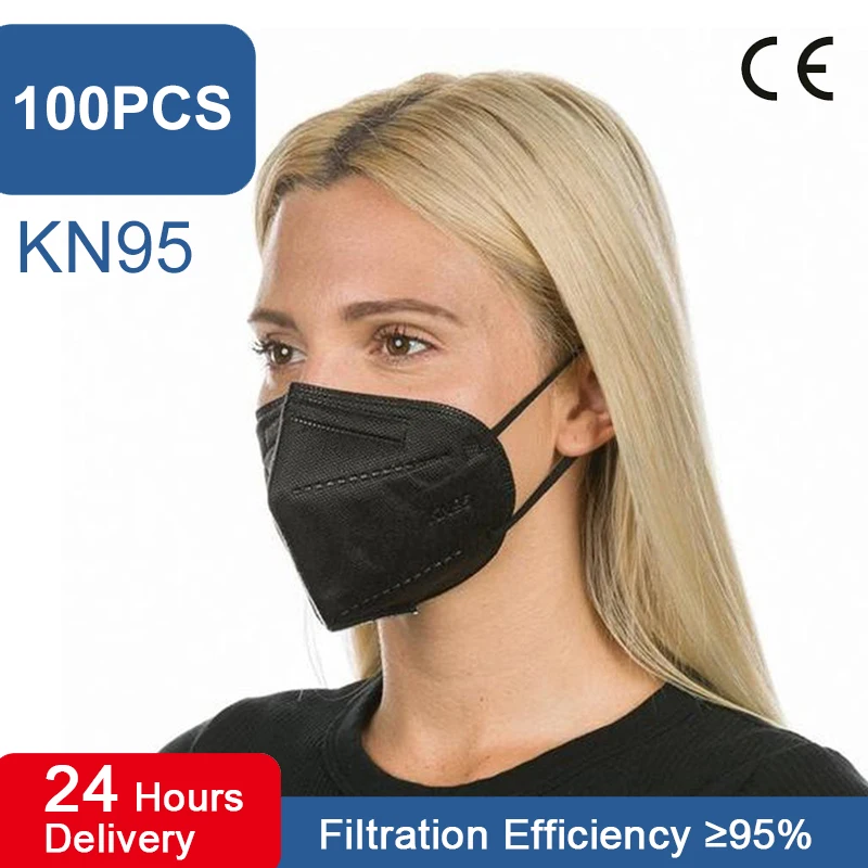 100pcs KN95 Windproof Disposable Face Mask Effective Protection Breathable Reusable Masks With Elastic Ear Loop
100pcs KN95 Windproof Disposable Face Mask Effective Protection Breathable Reusable Masks With Elastic Ear Loop