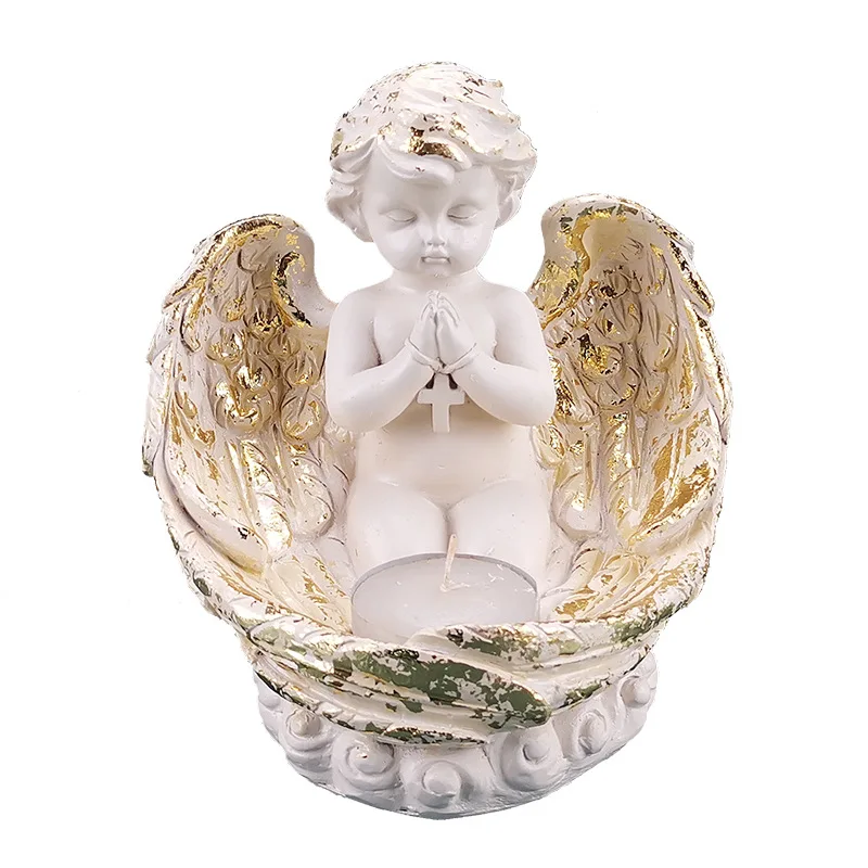 Nordic Home Exquisite Gift Angel Resin Craft Decoration Church Led Candlestick Decoration
Nordic Home Exquisite Gift Angel Resin Craft Decoration Church Led Candlestick Decoration