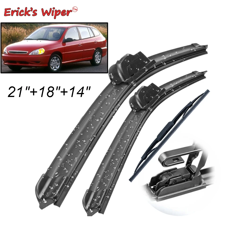 Набор щёток стеклоочистителя Erick's для Kia Rio DC 1999-2005, 21 + 18 + 14 дюймов
Набор щёток стеклоочистителя Erick's для Kia Rio DC 1999-2005, 21 + 18 + 14 дюймов