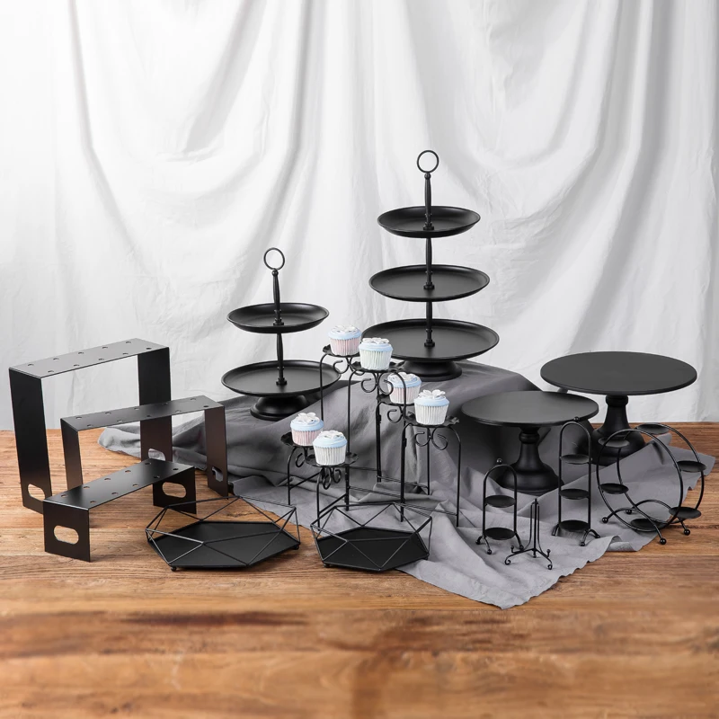 Matt Black Dessert Showcase Metal Wedding Cake Stands Table Cupcake Plates for Home Party Bakeware Dinnerware Tools Tray
Matt Black Dessert Showcase Metal Wedding Cake Stands Table Cupcake Plates for Home Party Bakeware Dinnerware Tools Tray