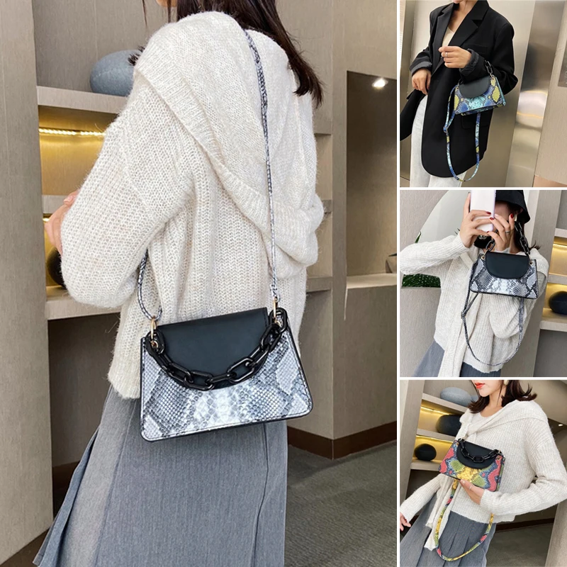 Snakeskin Pattern Handbag Women's Shoulder Bag Fashion Ladies Crossbody Bag Purse For Prom Travel Bags For Women Bolsa Feminina
Snakeskin Pattern Handbag Women's Shoulder Bag Fashion Ladies Crossbody Bag Purse For Prom Travel Bags For Women Bolsa Feminina