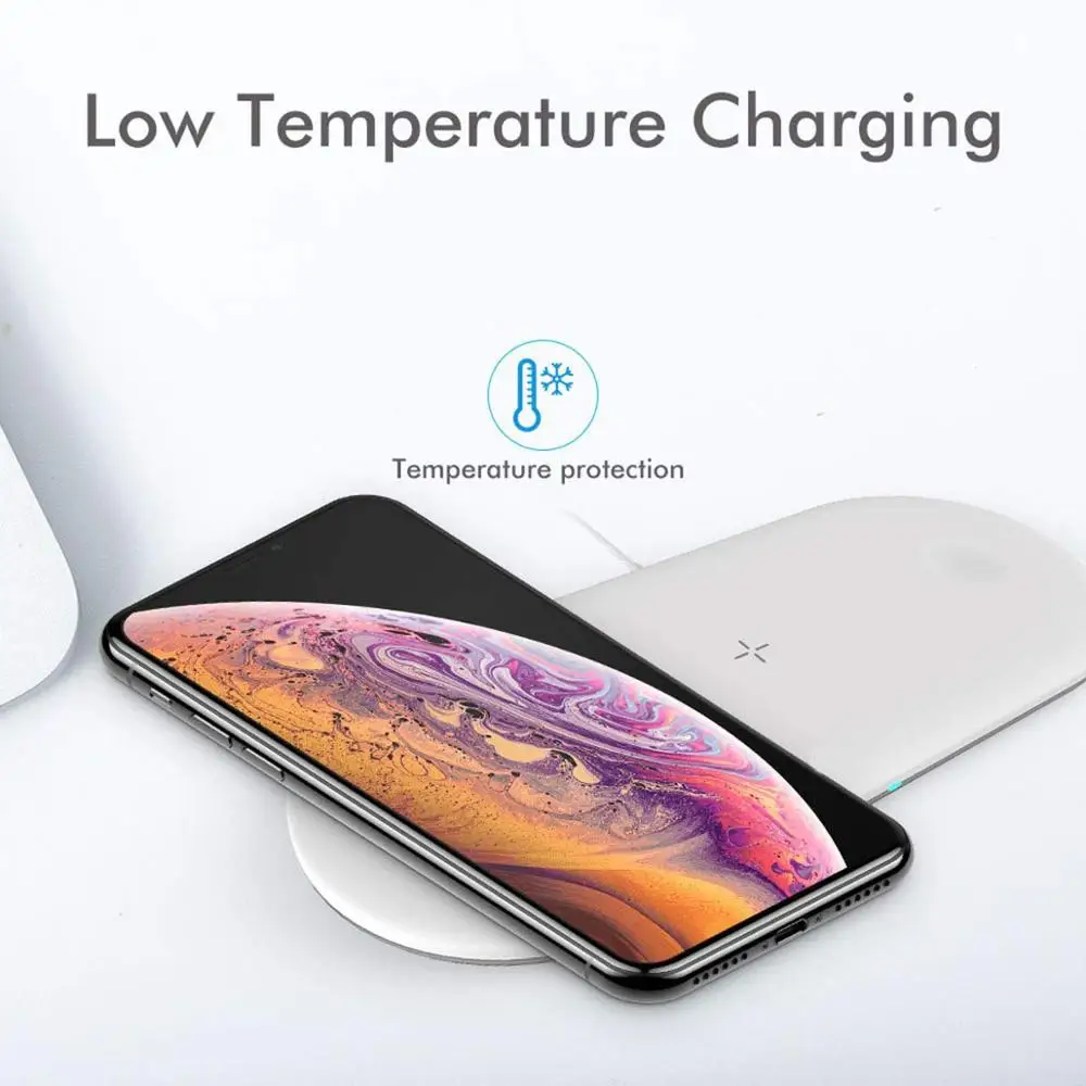 Беспроводное зарядное устройство 3 в 1 10 Вт Qi для Airpods Apple Watch 4 2 iphone XS MAX 11 Pro Samsung S10 + |