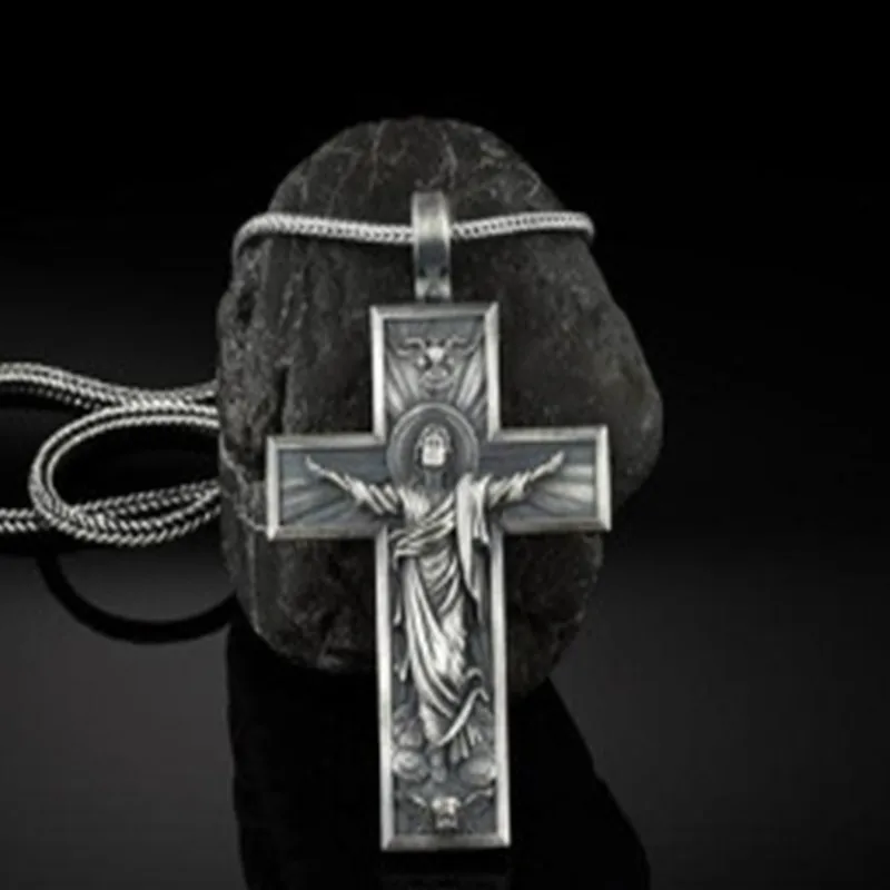 New Hip Hop Style Fashion Cross Jesus Necklace 316L Stainless Steel Religious Party Jewelry Wedding Anniversary Gift
New Hip Hop Style Fashion Cross Jesus Necklace 316L Stainless Steel Religious Party Jewelry Wedding Anniversary Gift