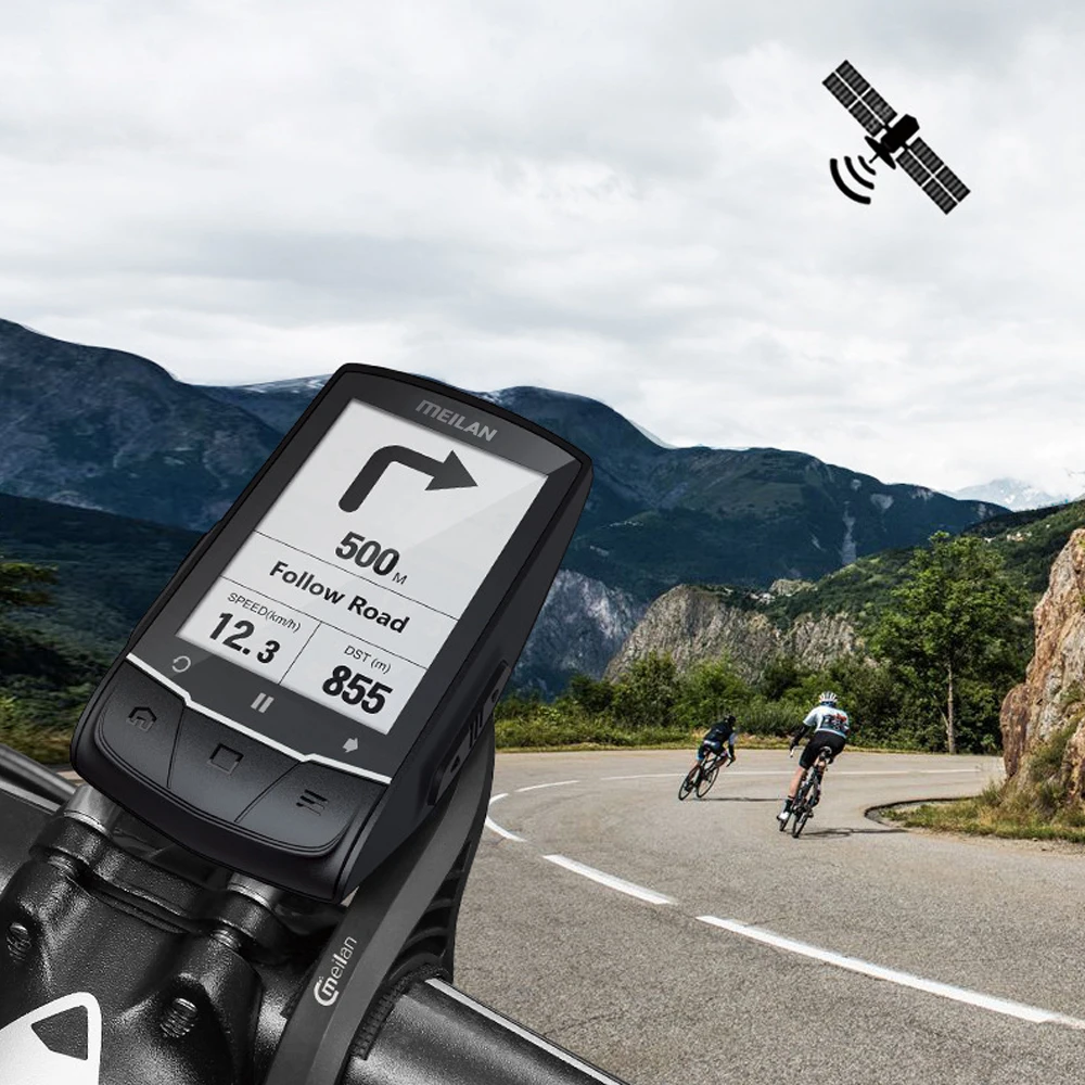 

M1 Bike Global Position System bicycle Computer Navigation BLE4.0 speedometer Connect with Cadence/HR Monitor/Power meter