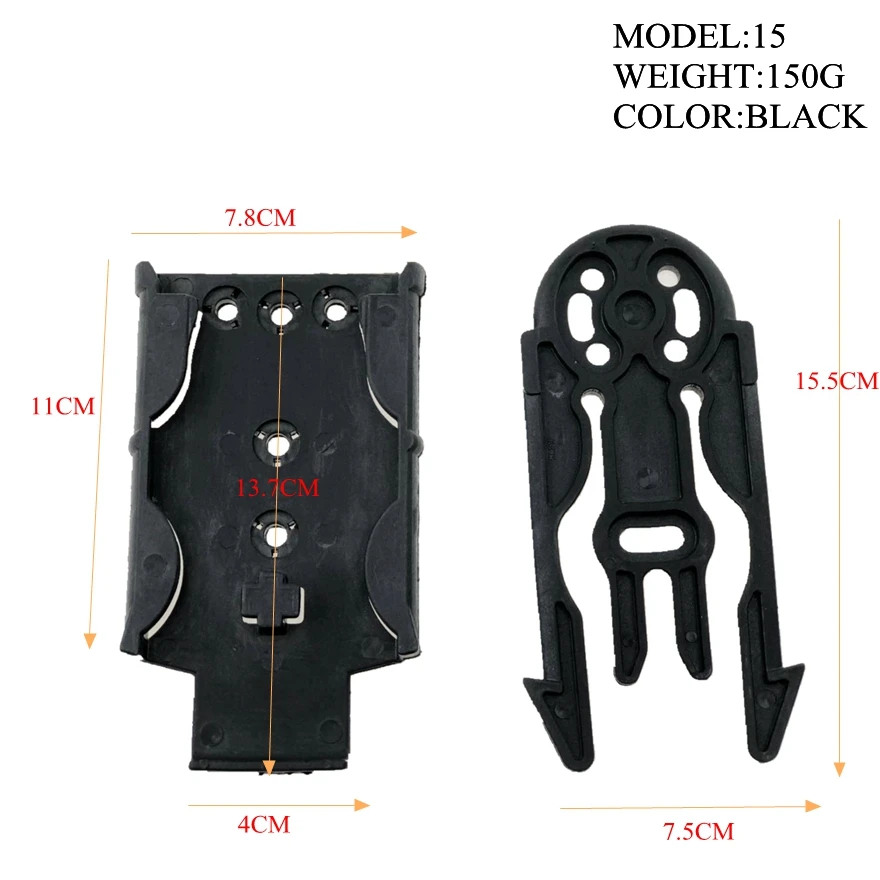 Hunting Gun Holster Accessories Safa QLS MLS15 18 MOLLE Holster Locking Fork System for Universal Holster Glock M9 Colt 1911
Hunting Gun Holster Accessories Safa QLS MLS15 18 MOLLE Holster Locking Fork System for Universal Holster Glock M9 Colt 1911