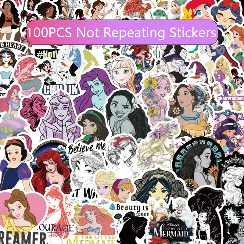 100Pcs Princess Stickers Beautiful Waterproof Sticker for Car Luggage Suitcase Decor Toys for Children Computer
100Pcs Princess Stickers Beautiful Waterproof Sticker for Car Luggage Suitcase Decor Toys for Children Computer