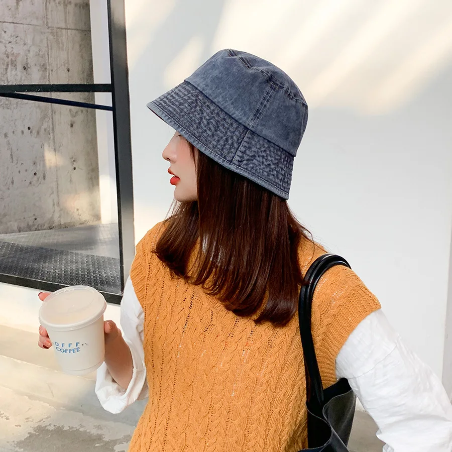 2021 Spring Summer Washing Cotton Fisherman Bucket Hat Men Women Casual Sunshade Fashion Denim Cloth Color
2021 Spring Summer Washing Cotton Fisherman Bucket Hat Men Women Casual Sunshade Fashion Denim Cloth Color