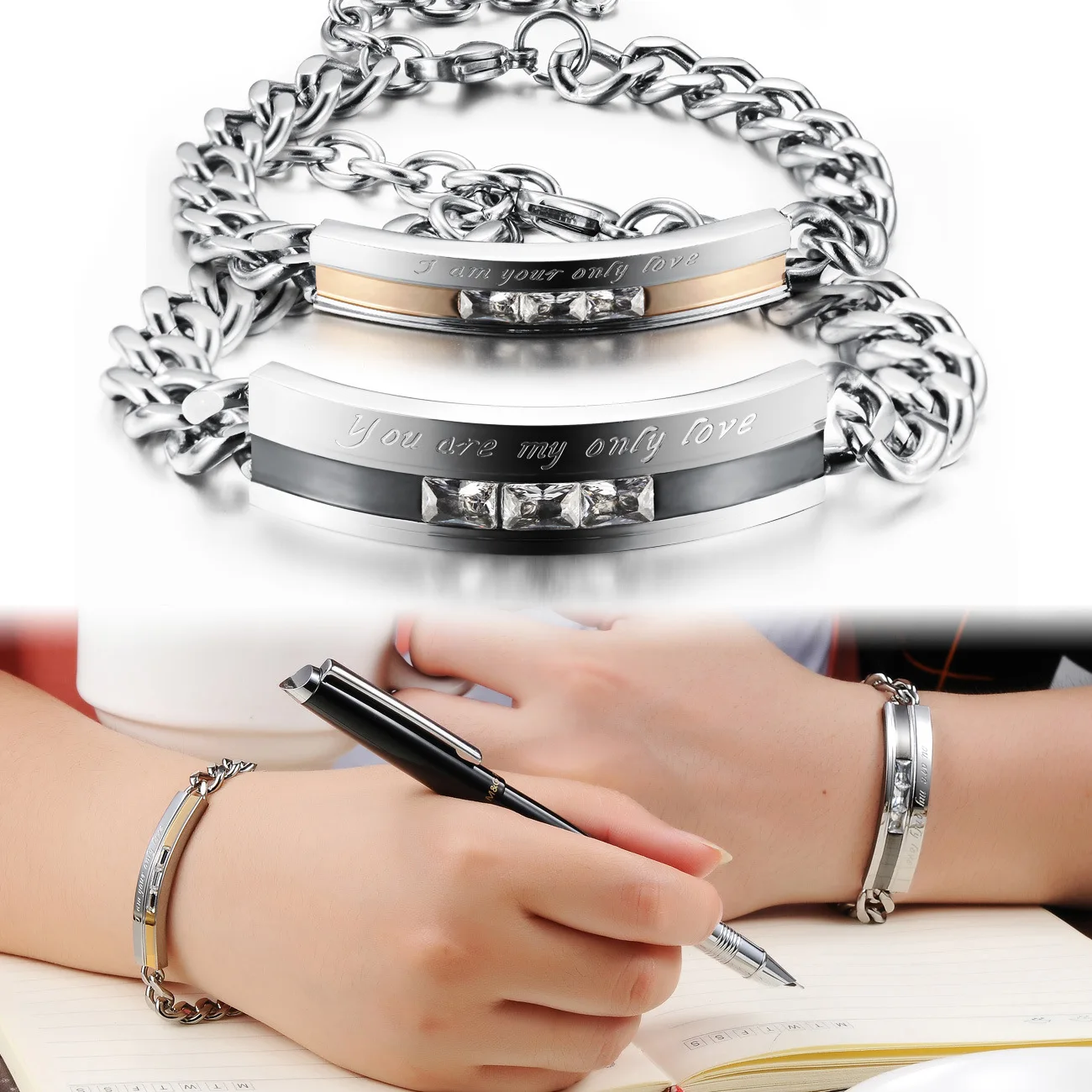 KKCHIC Personalized All-match Titanium Steel Bracelets With Only Love Letters Great Gifts Couple Bracelets Romantic Accessories
KKCHIC Personalized All-match Titanium Steel Bracelets With Only Love Letters Great Gifts Couple Bracelets Romantic Accessories