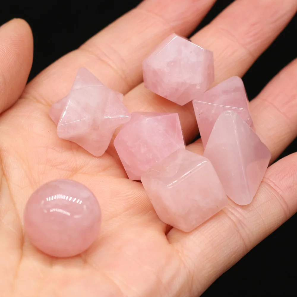 7pcs Natural Stone Crystal Rose Quartzs Pendant No Hole DIY for Jewelry Making Necklace Earring For Women Gift Size 14-20mm
7pcs Natural Stone Crystal Rose Quartzs Pendant No Hole DIY for Jewelry Making Necklace Earring For Women Gift Size 14-20mm