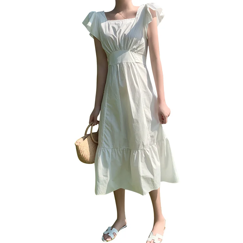 Korean Vintage Cute Beach Vacation Dress Vestidos Long White Women Dress Summer 2021 Runway Elegant Backless Party Night Dress
Korean Vintage Cute Beach Vacation Dress Vestidos Long White Women Dress Summer 2021 Runway Elegant Backless Party Night Dress