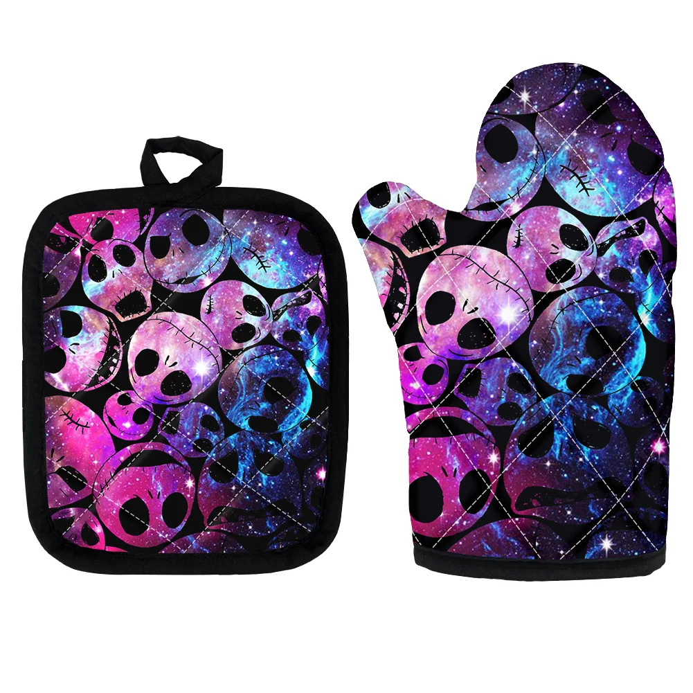 2pcs/set Kitchen Oven Mitts With Non-Slip Glove Insulation Mat Starry Sky Nightmare Print Heat Resistant Cooking Gloves and Pad 
2pcs/set Kitchen Oven Mitts With Non-Slip Glove Insulation Mat Starry Sky Nightmare Print Heat Resistant Cooking Gloves and Pad