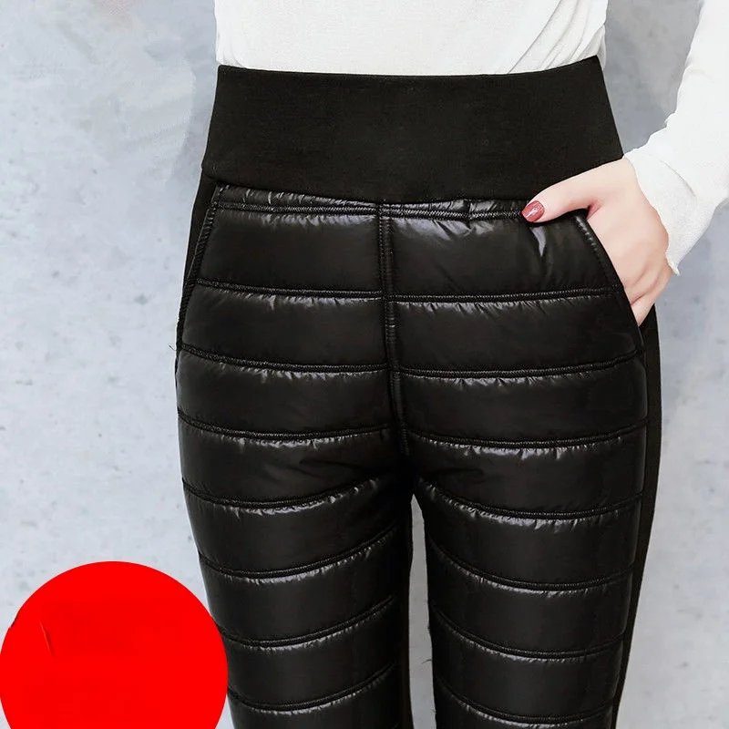 Winter Women Down Cotton Pants Plus Size Trousers Fashion Thick Warm Thermal Female Trousers High Waist Pencil Pants X597
Winter Women Down Cotton Pants Plus Size Trousers Fashion Thick Warm Thermal Female Trousers High Waist Pencil Pants X597