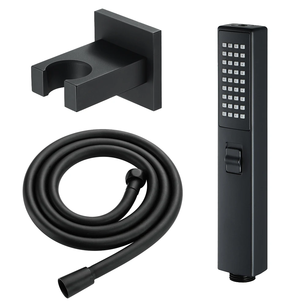 Black Shower Head ABS Handheld Wall Mounted High Pressure For Bathroom Water Saving Rainfall Shower Hose Holder Set
Black Shower Head ABS Handheld Wall Mounted High Pressure For Bathroom Water Saving Rainfall Shower Hose Holder Set