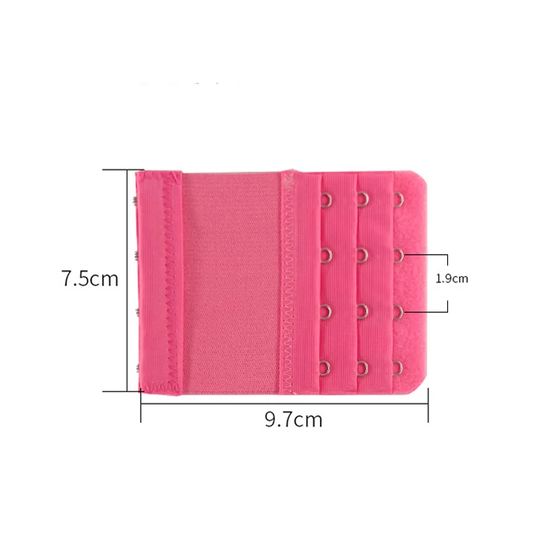Ladies Elastic Long Four Bra Extenders Buckle Underwear Buckle Extension Buckle Bra Back Buckle 9.7CM Red Pink Black Accessories 
Ladies Elastic Long Four Bra Extenders Buckle Underwear Buckle Extension Buckle Bra Back Buckle 9.7CM Red Pink Black Accessories