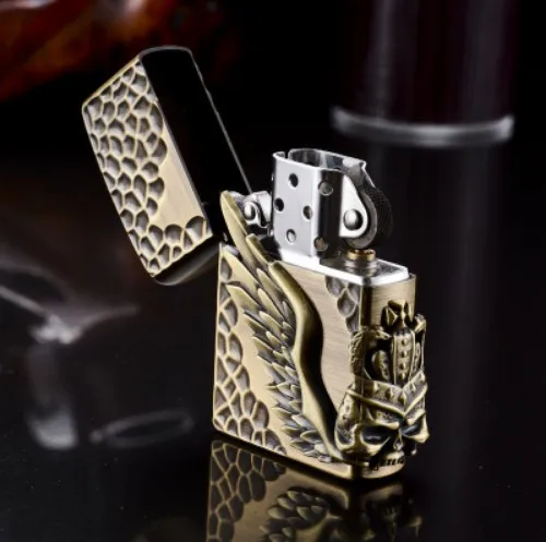 pure copper kerosene lighter genuine three side crown personality ultra thin windproof creative lighter carving
pure copper kerosene lighter genuine three side crown personality ultra thin windproof creative lighter carving