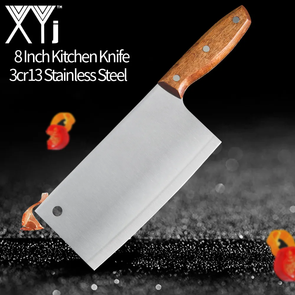 Chinese Cleaver Handmade Chopper Chef 3cr13 Stainless Steel Knife Professional Kitchen Knives Meat Vege Slicer Chopping Knife
Chinese Cleaver Handmade Chopper Chef 3cr13 Stainless Steel Knife Professional Kitchen Knives Meat Vege Slicer Chopping Knife