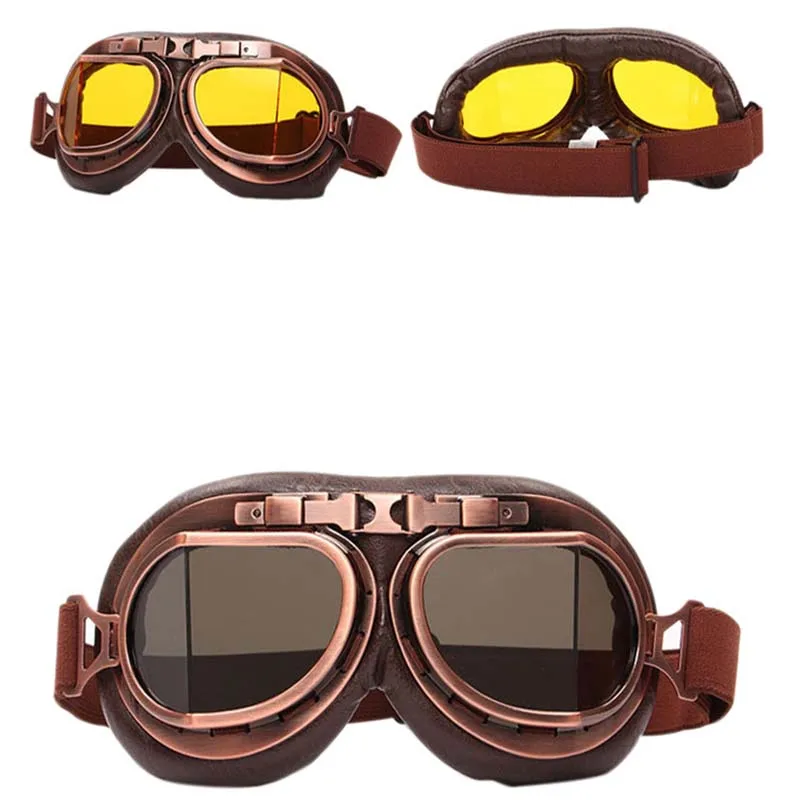 ZK30 Retro Motorcycle Goggles Glasses Vintage Moto Classic Goggles for Harley Pilot Steampunk ATV Bike Copper Helmet Dropship
ZK30 Retro Motorcycle Goggles Glasses Vintage Moto Classic Goggles for Harley Pilot Steampunk ATV Bike Copper Helmet Dropship