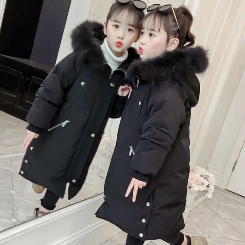 Children Winter Down Cotton Jacket New Fashion Girl Clothing Kids Clothes Thick Parka Fur Hooded Snowsuit Outerwear Coat 14 Yer
Children Winter Down Cotton Jacket New Fashion Girl Clothing Kids Clothes Thick Parka Fur Hooded Snowsuit Outerwear Coat 14 Yer