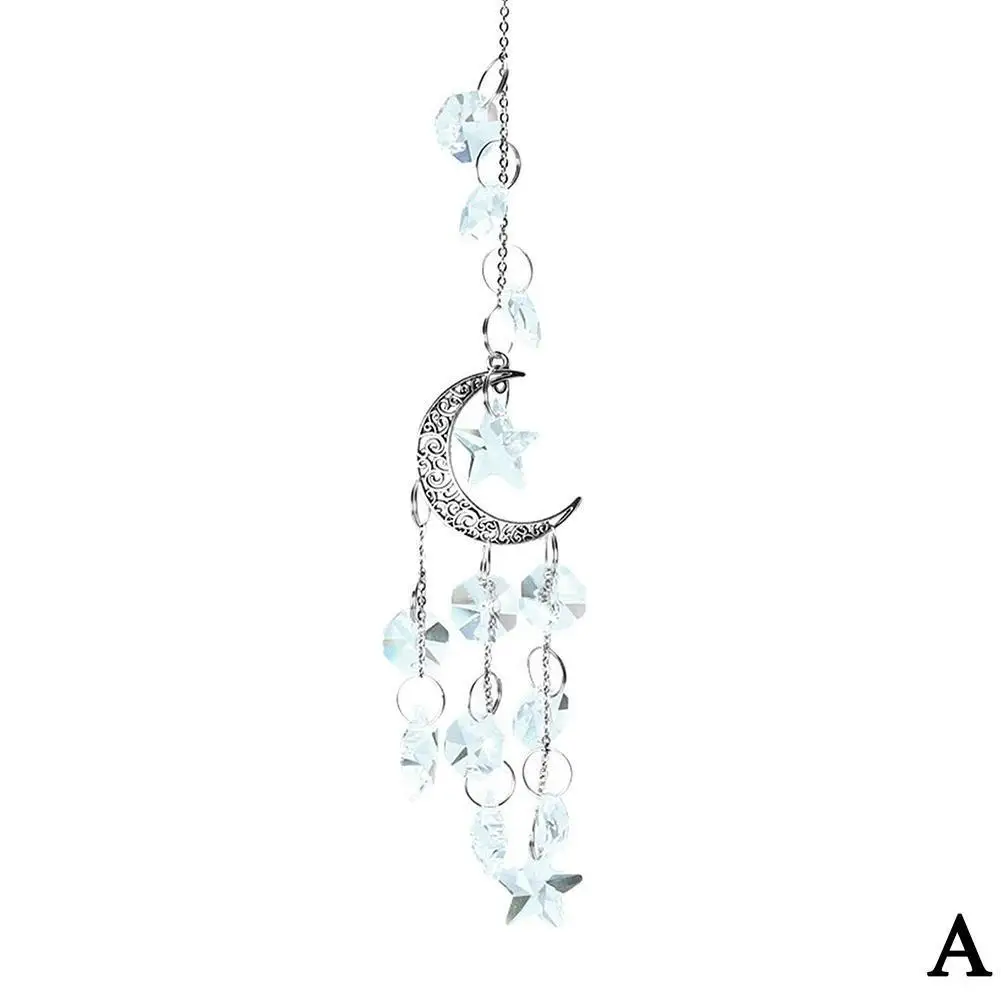 Hanging Crystal Suncatcher Prism Style Wind Chime With Garden Rainbow Decoration Windspiel Moon Maker Pendant Clear Outdoor B7L0
Hanging Crystal Suncatcher Prism Style Wind Chime With Garden Rainbow Decoration Windspiel Moon Maker Pendant Clear Outdoor B7L0