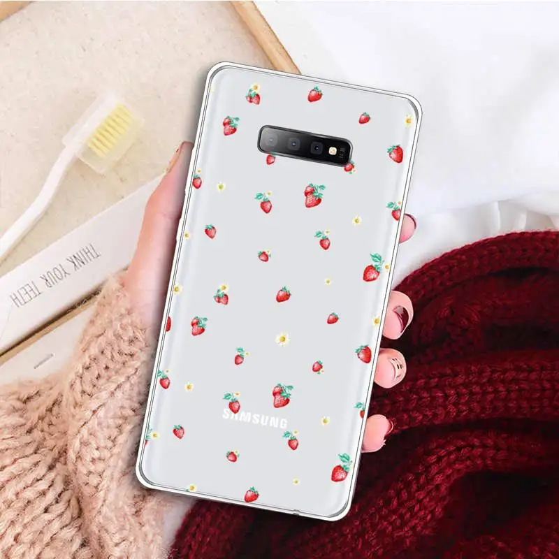 Pink red strawberry cartoon fruit art Phone Case Transparent for samsung A 21s 50 71 S 8 9 20 20fe note 10 20 ultra plus
Pink red strawberry cartoon fruit art Phone Case Transparent for samsung A 21s 50 71 S 8 9 20 20fe note 10 20 ultra plus