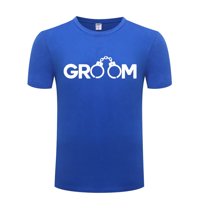 Funny Groom Handcuffs Cotton T Shirt Sayings Men O-Neck Summer Short Sleeve Tshirts Tops Tees
Funny Groom Handcuffs Cotton T Shirt Sayings Men O-Neck Summer Short Sleeve Tshirts Tops Tees