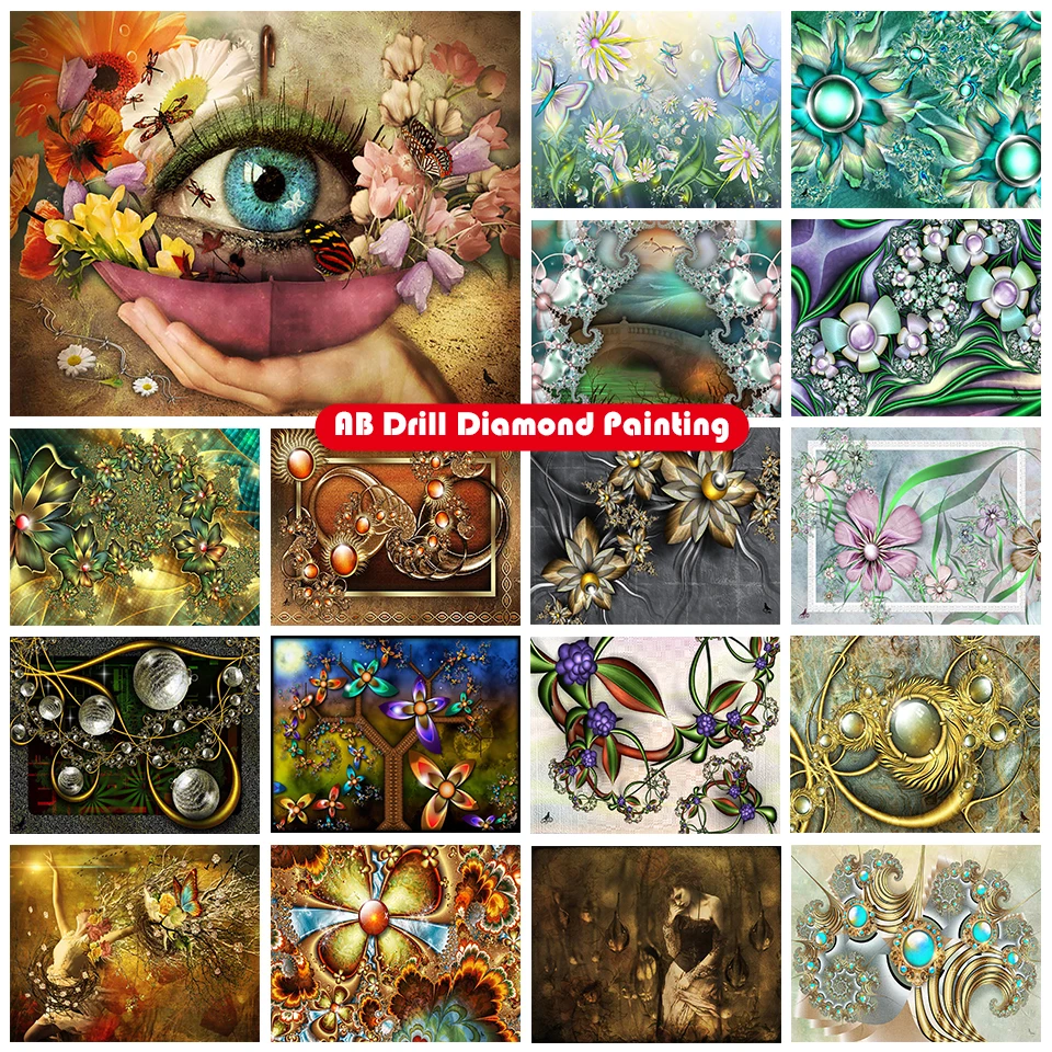 New 5D DIY AB diamond painting kit landscape Abstract datura flower eyes full circle embroidery mosaic home wall decoration
New 5D DIY AB diamond painting kit landscape Abstract datura flower eyes full circle embroidery mosaic home wall decoration