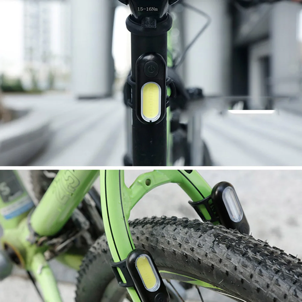 Bicycle Rear Light Cob Bicycle LED Warning Light Rechargeable USB Safety Taillight Cycling Waterproof MTB Tail Light Back Lamp 
Bicycle Rear Light Cob Bicycle LED Warning Light Rechargeable USB Safety Taillight Cycling Waterproof MTB Tail Light Back Lamp