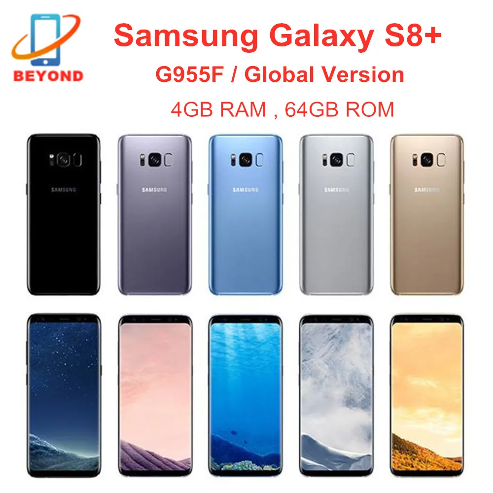 Samsung Galaxy S8 Plus G955F 4GB RAM 64GB ROM Global Version 6.2" Octa Core NFC Fingerprint Exynos 4G LTE Original Mobile Phone
Samsung Galaxy S8 Plus G955F 4GB RAM 64GB ROM Global Version 6.2" Octa Core NFC Fingerprint Exynos 4G LTE Original Mobile Phone