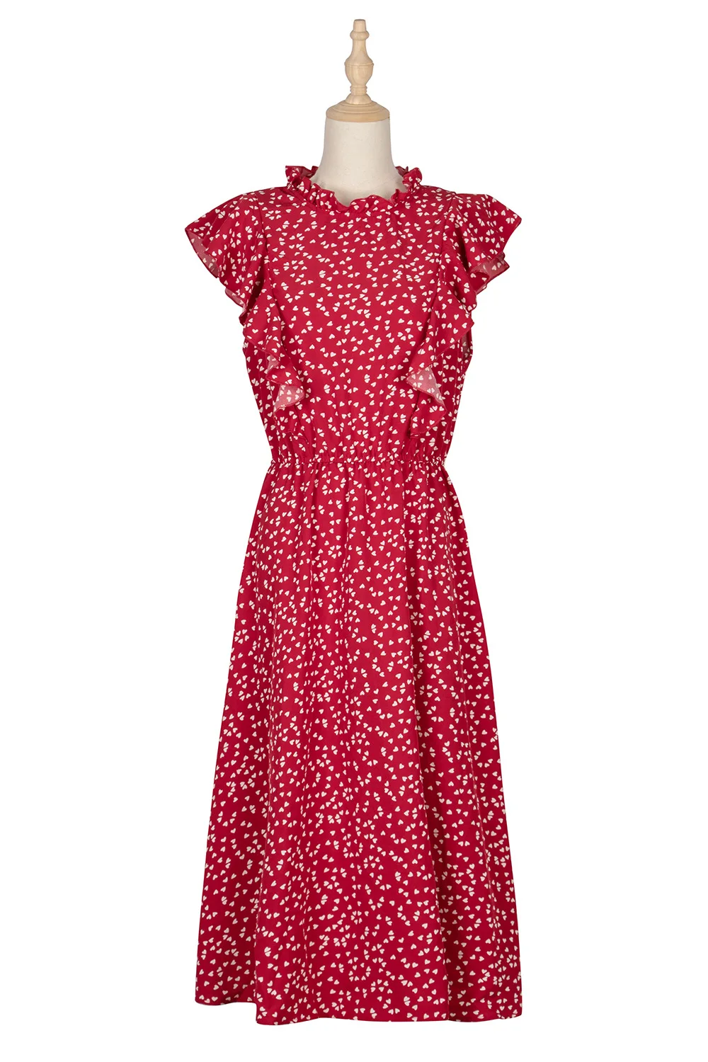 Summer Women Dot Print Dress Women Casual Vintage Butterfly Sleeve Ruffles Medium Long Chiffon Dress Fashion Plus Size Dress
Summer Women Dot Print Dress Women Casual Vintage Butterfly Sleeve Ruffles Medium Long Chiffon Dress Fashion Plus Size Dress