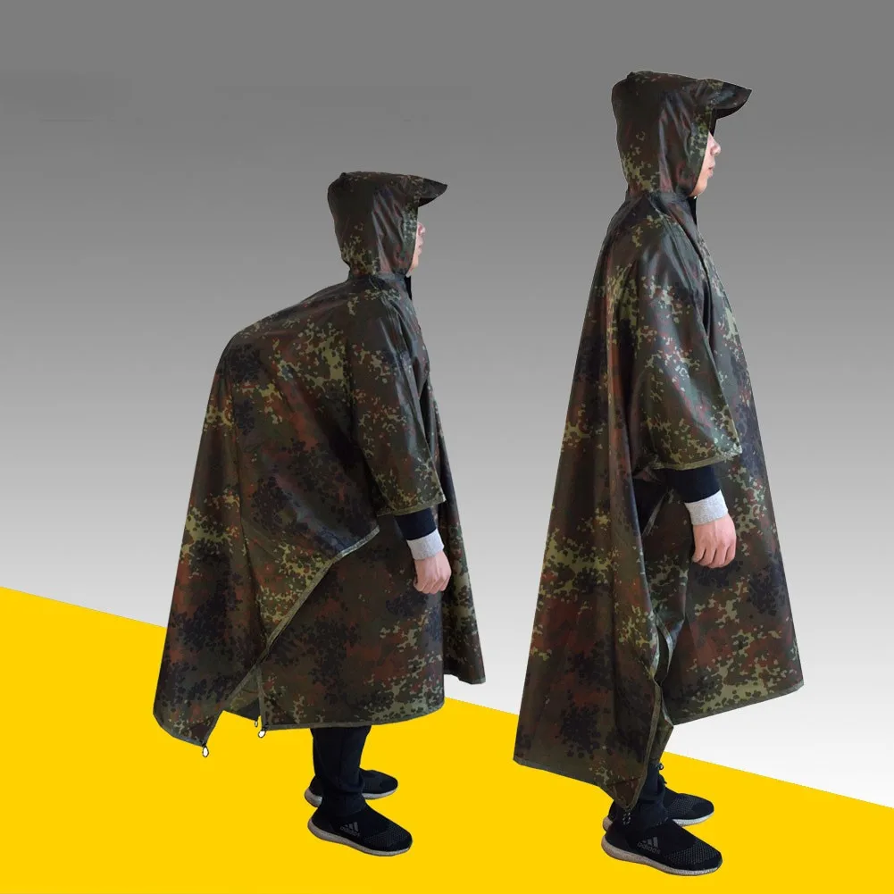 Raincoat Multiple Uses Waterproof Durable Hooded Ripstop Festival Rain Poncho Camping Hiking Accessories
Raincoat Multiple Uses Waterproof Durable Hooded Ripstop Festival Rain Poncho Camping Hiking Accessories