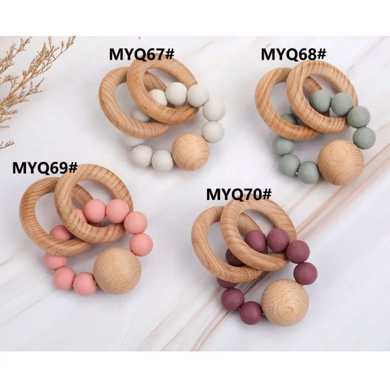 Wooden Teether Baby Bracelet Jewelry Teething For Organic Wood Silicone Beads Baby Rattle Stroller Accessories Toy
Wooden Teether Baby Bracelet Jewelry Teething For Organic Wood Silicone Beads Baby Rattle Stroller Accessories Toy