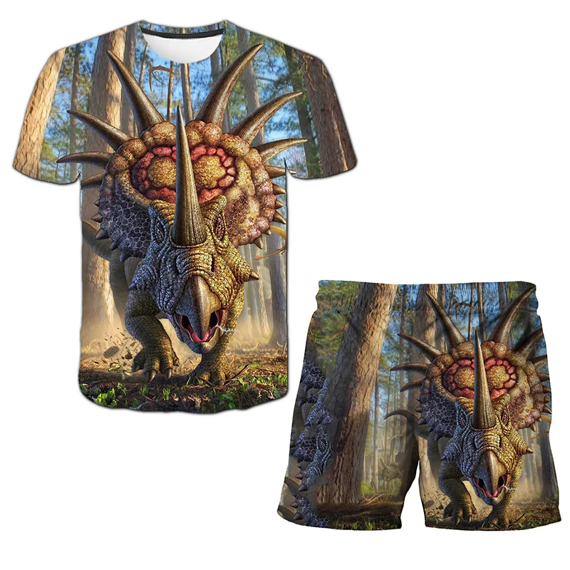 Dinosaur Tshirt Shorts 2 Pcs Suits Wolf Shark T-Shirt Kids Boys Girls Clothes Animal T Shirt Children Clothing Set 4 -14 Year
Dinosaur Tshirt Shorts 2 Pcs Suits Wolf Shark T-Shirt Kids Boys Girls Clothes Animal T Shirt Children Clothing Set 4 -14 Year