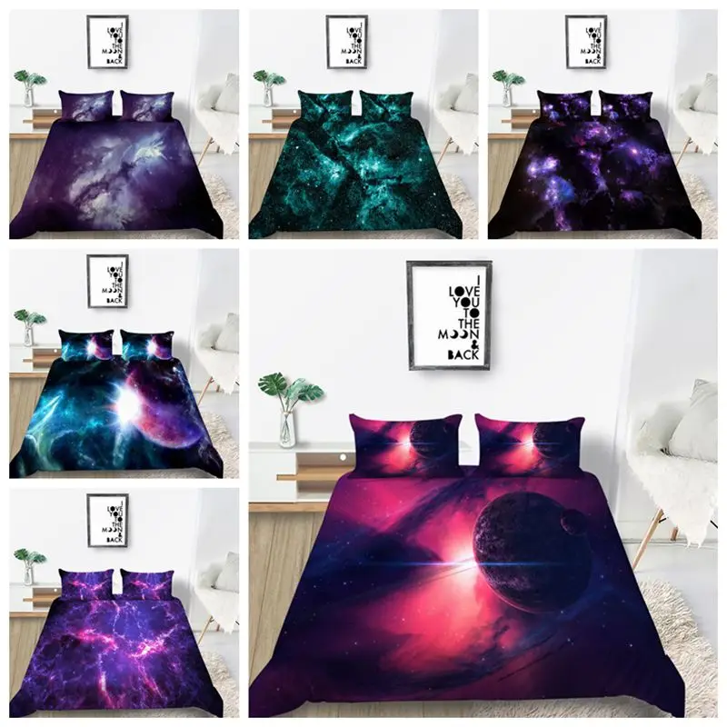2020 Bed sets 2/3Pcs 100% Polyester Galaxy View Printing Duvet Cover Set Queen/King size
2020 Bed sets 2/3Pcs 100% Polyester Galaxy View Printing Duvet Cover Set Queen/King size